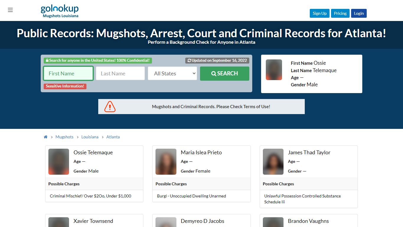 Mugshots Atlanta, Arrest Records Atlanta - golookup.com